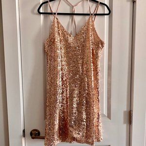 Gold Sequin Dress